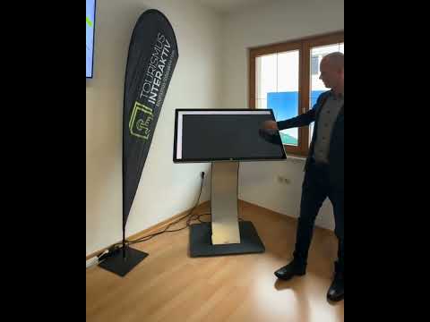 TI Infopoint Interaktiv Indoor mit Designstandfuß