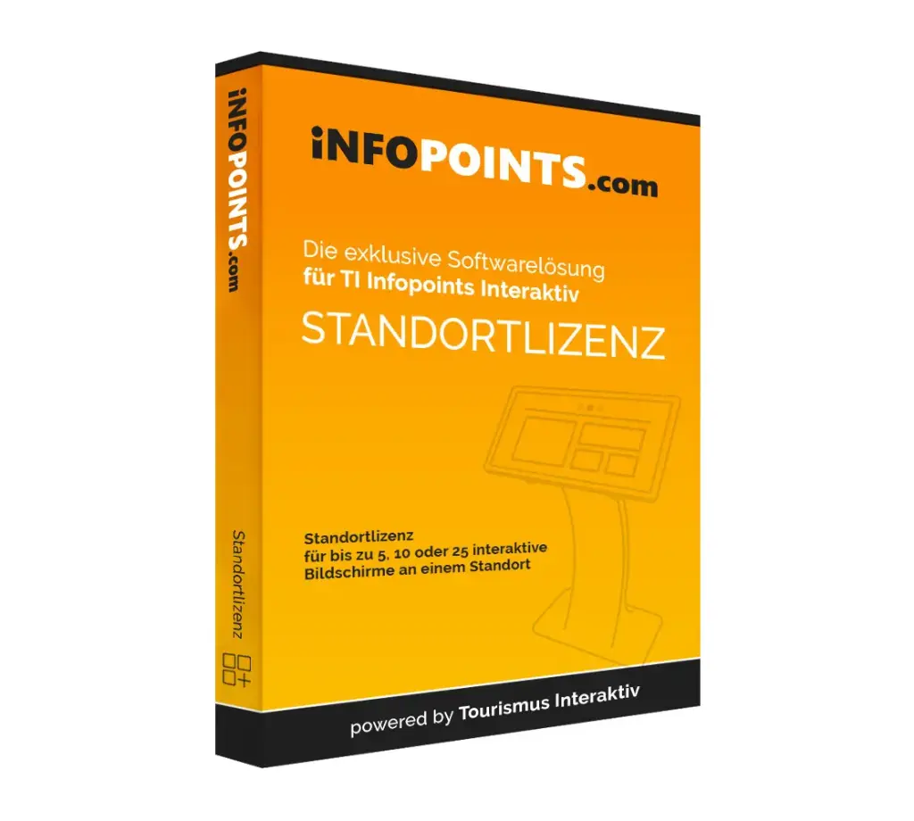 Infopoints.com Interaktiv Standortlizenz (bis 5 interaktive Infopoints, 3 Jahre Bindung)
